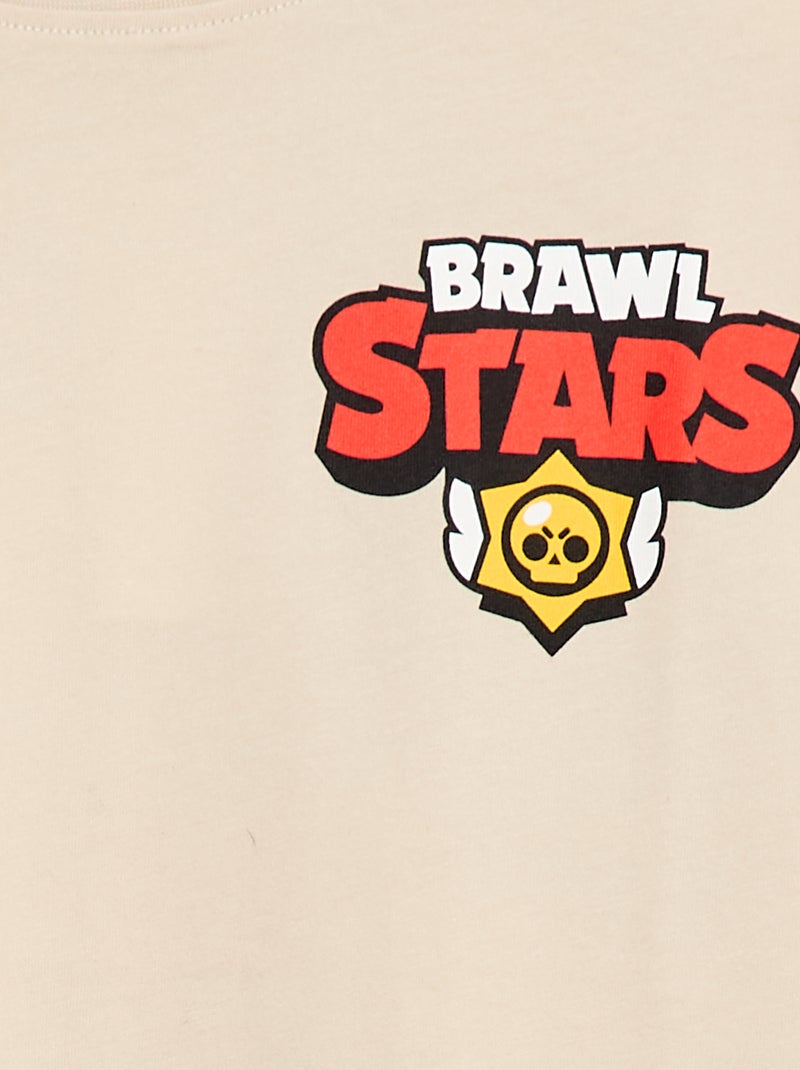 T-shirt de mangas curtas 'Brawl Stars' Bege - Kiabi
