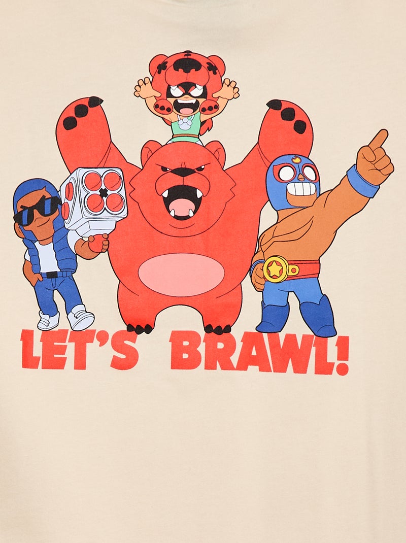 T-shirt de mangas curtas 'Brawl Stars' Bege - Kiabi