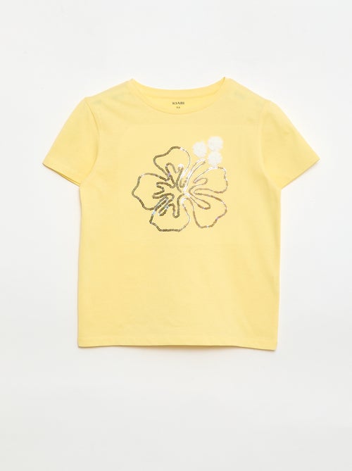 T-shirt de mangas curtas com animação - Kiabi