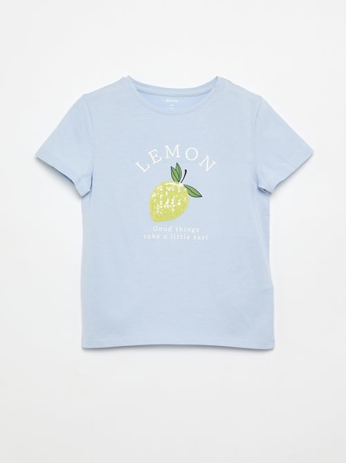 T-shirt de mangas curtas com animação - Kiabi