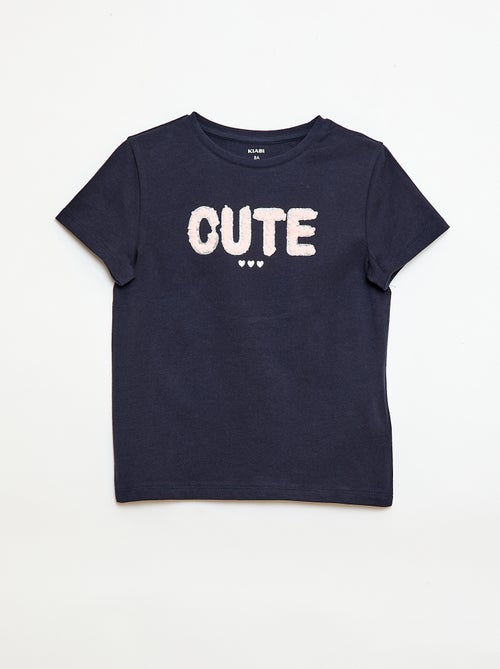 T-shirt de mangas curtas com animação - Kiabi