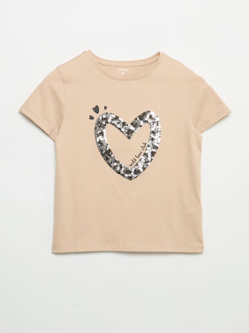 T-shirt de mangas curtas com animação - Kiabi