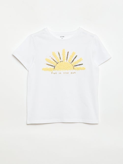 T-shirt de mangas curtas com animação - Kiabi