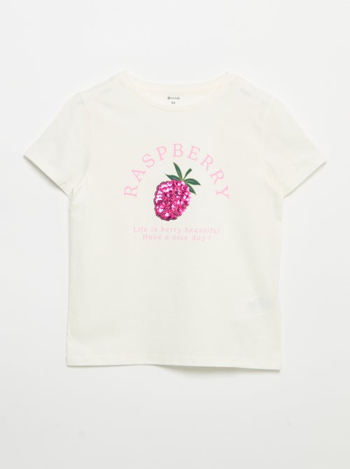 T-shirt de mangas curtas com animação - Kiabi T-shirt de mangas curtas com animação - Kiabi