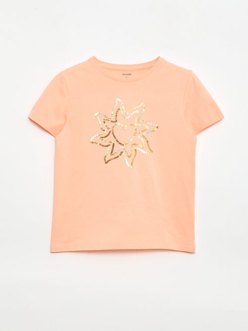 T-shirt de mangas curtas com animação - Kiabi