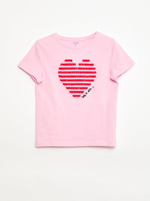 T-shirt de mangas curtas com animação - Kiabi