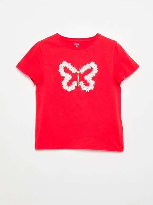 T-shirt de mangas curtas com animação - Kiabi