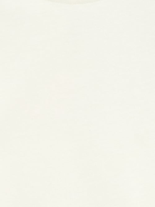 T-shirt de mangas curtas com bordado inglês - Kiabi