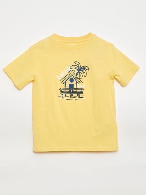 T-shirt de mangas curtas com estampado - Kiabi