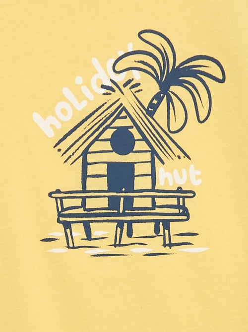 T-shirt de mangas curtas com estampado - Kiabi