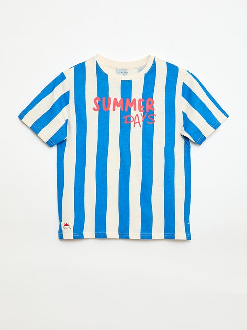 T-shirt de mangas curtas com estampado - Kiabi