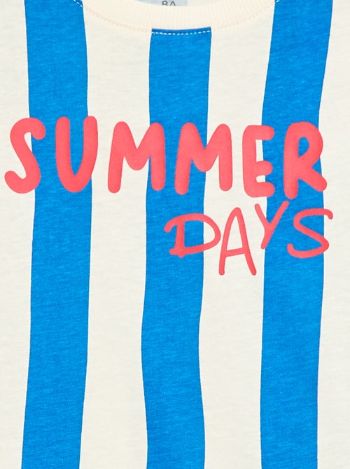 T-shirt de mangas curtas com estampado - Kiabi