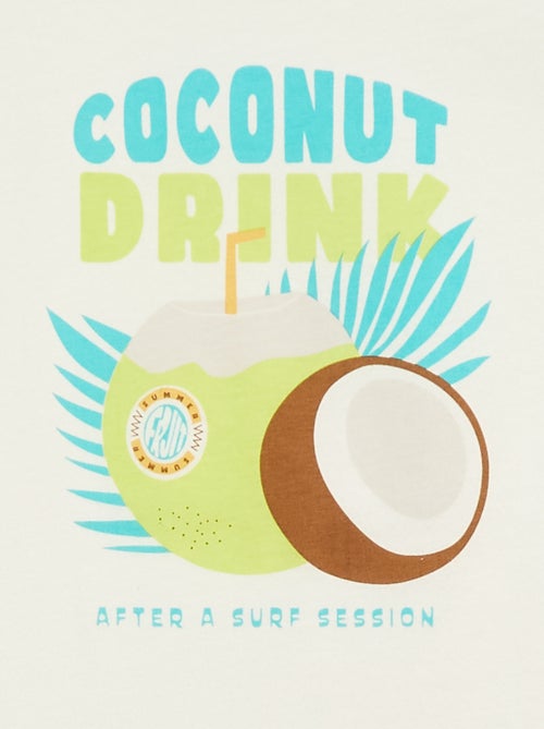 T-shirt de mangas curtas com estampado - Kiabi