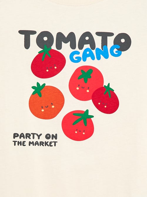 T-shirt de mangas curtas com estampado - Kiabi