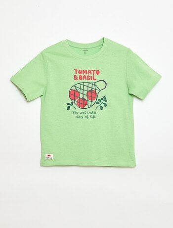 T-shirt de mangas curtas com estampado