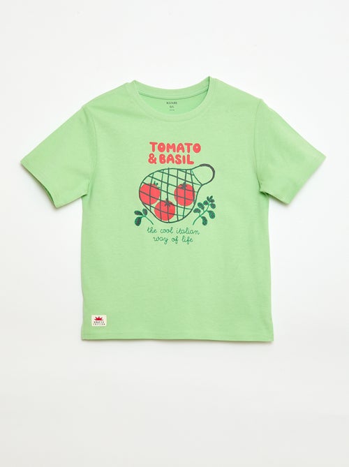 T-shirt de mangas curtas com estampado - Kiabi