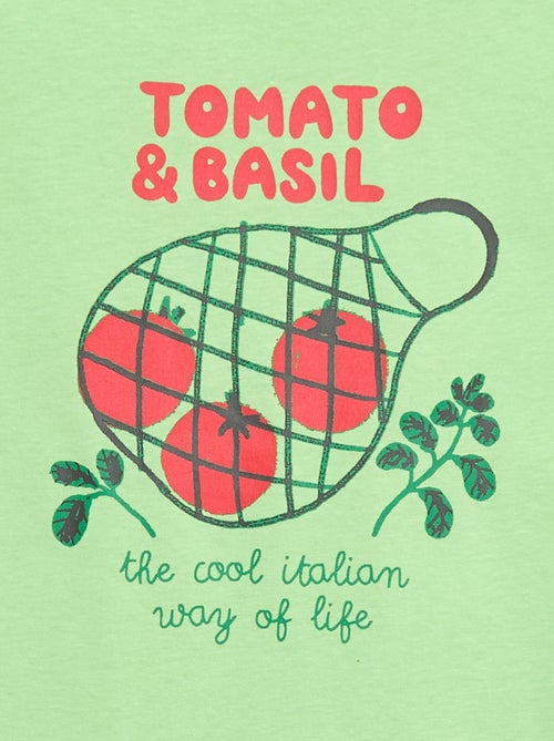 T-shirt de mangas curtas com estampado - Kiabi