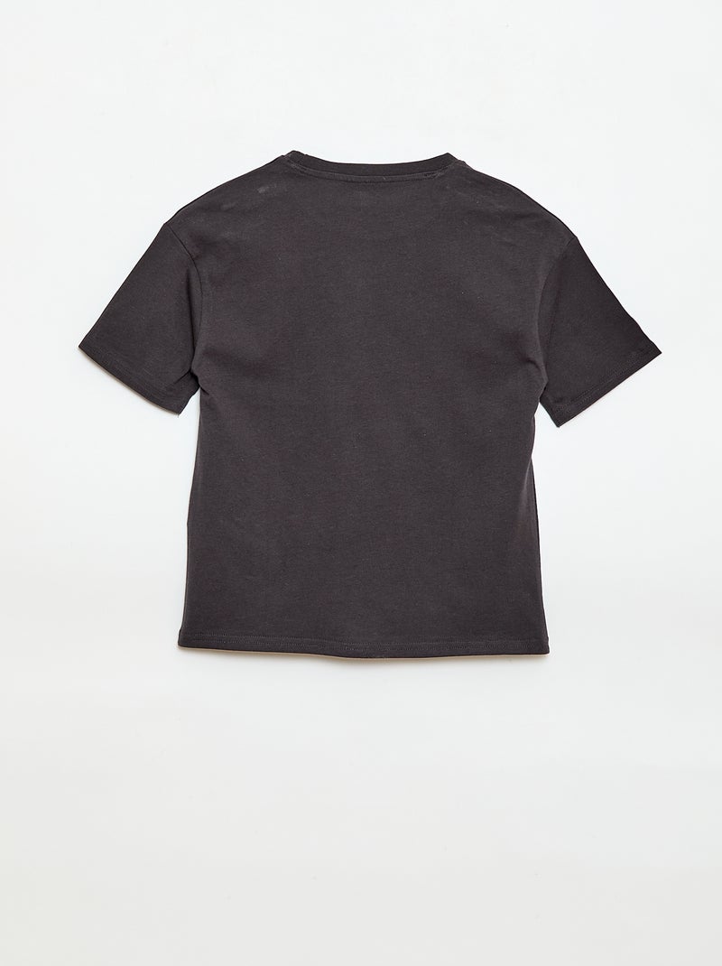 T-shirt de mangas curtas estampado 'Minions' Preto - Kiabi