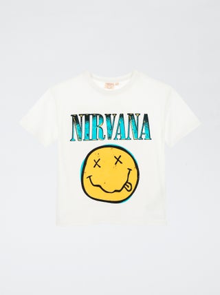 T-shirt de mangas curtas 'Nirvana'