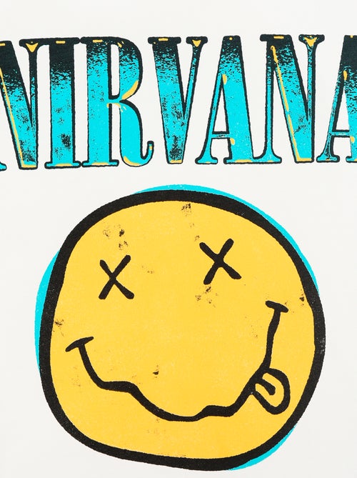 T-shirt de mangas curtas 'Nirvana' - Kiabi