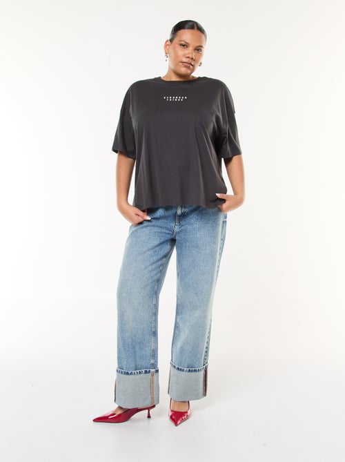 T-shirt de mangas curtas 'Stranger Things' com estampado frente e verso - Kiabi