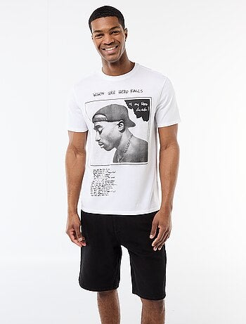 T-shirt de mangas curtas 'Tupac'