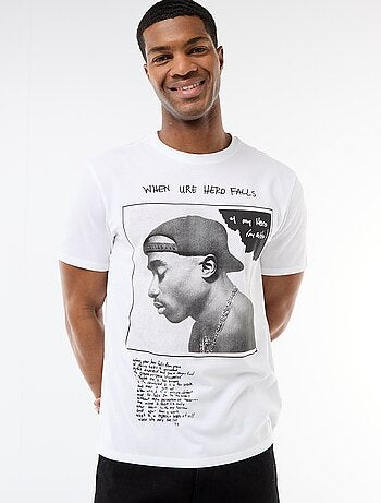 T-shirt de mangas curtas 'Tupac'