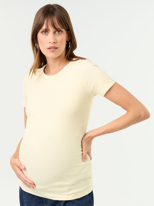 T-shirt de maternidade canelado - Kiabi