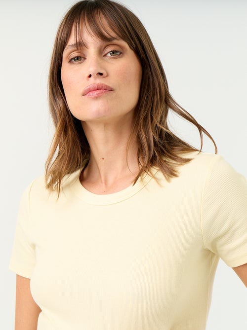 T-shirt de maternidade canelado - Kiabi