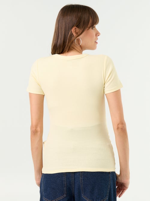 T-shirt de maternidade canelado - Kiabi