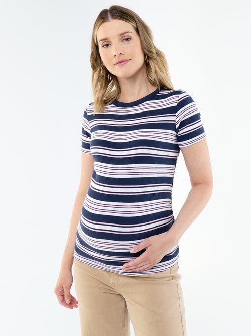 T-shirt de maternidade canelado - Kiabi