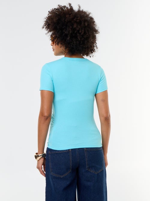 T-shirt de maternidade canelado - Kiabi T-shirt de maternidade canelado - Kiabi