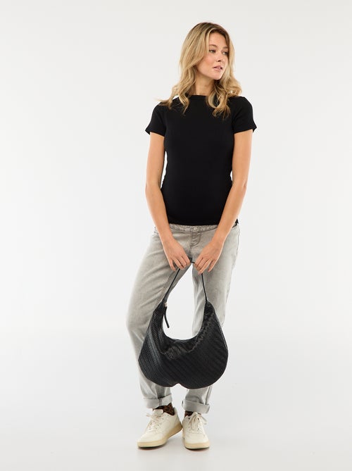 T-shirt de maternidade canelado - Kiabi