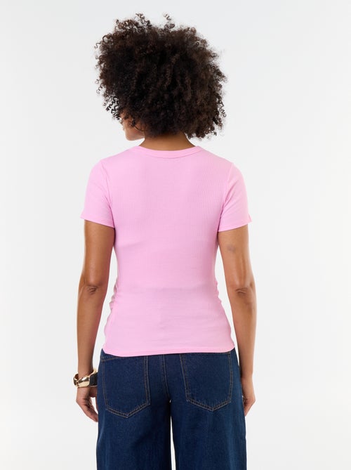 T-shirt de maternidade canelado - Kiabi T-shirt de maternidade canelado - Kiabi