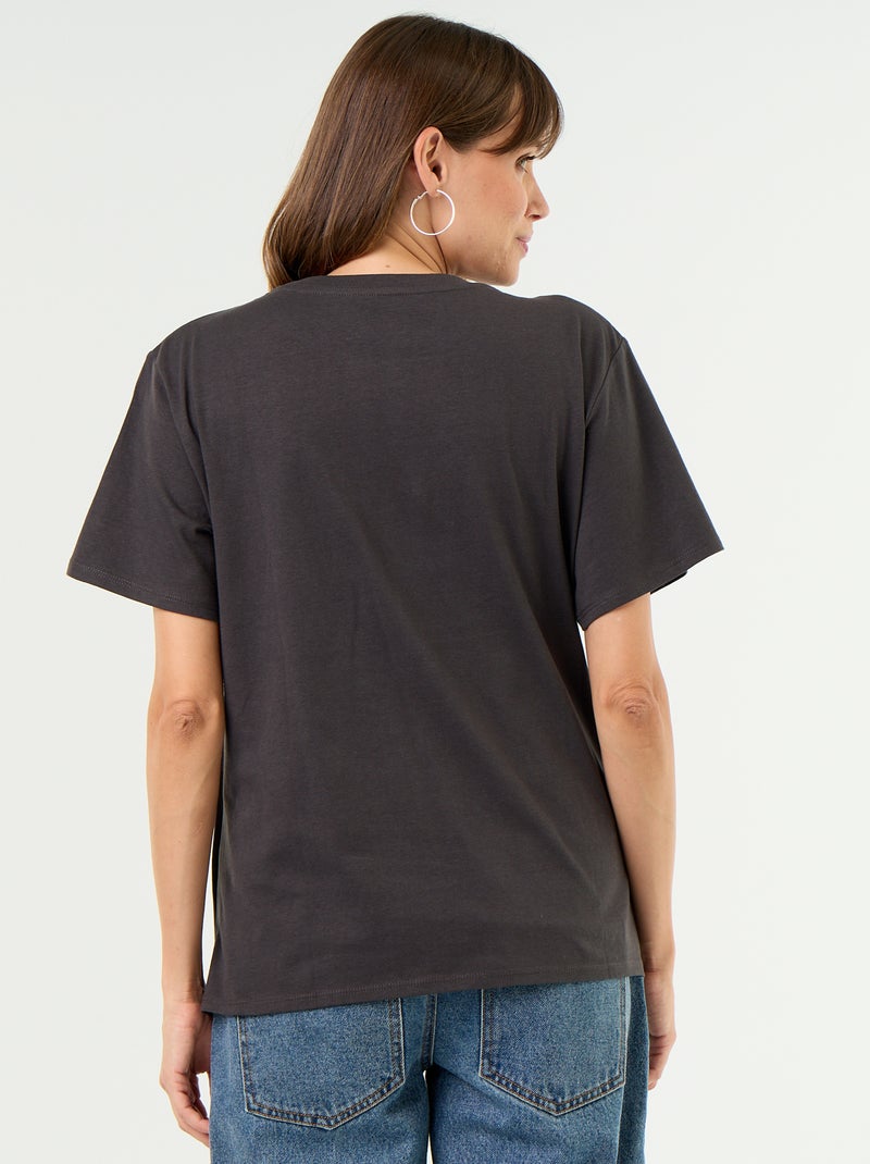 T-shirt de maternidade estampada Cinza - Kiabi