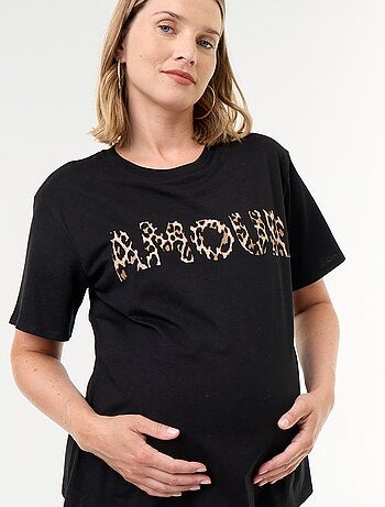 T-shirt de maternidade estampada