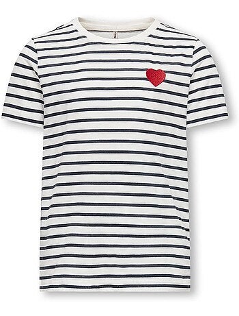 T-shirt de Menina às Riscas Kids ONLY