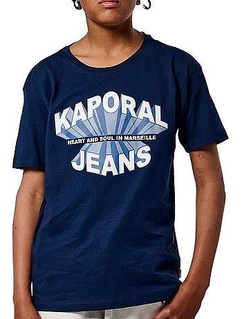 T-shirt de Menino Kaporal Ticlass3 em Azul-Marinho