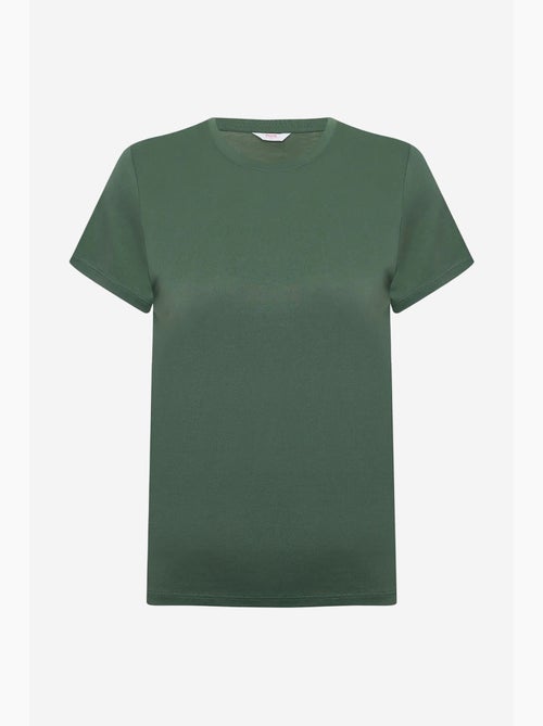 T-shirt de modal regular fit com gola redonda penti - Kiabi T-shirt de modal regular fit com gola redonda penti - Kiabi