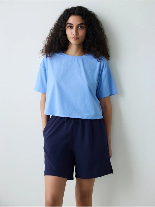 T-shirt de mulher com detalhe nas costas penti - Kiabi T-shirt de mulher com detalhe nas costas penti - Kiabi