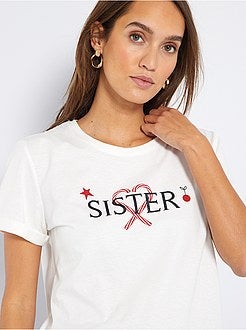 T-shirt de Natal + bolsa de conceção ecológica - Kiabi