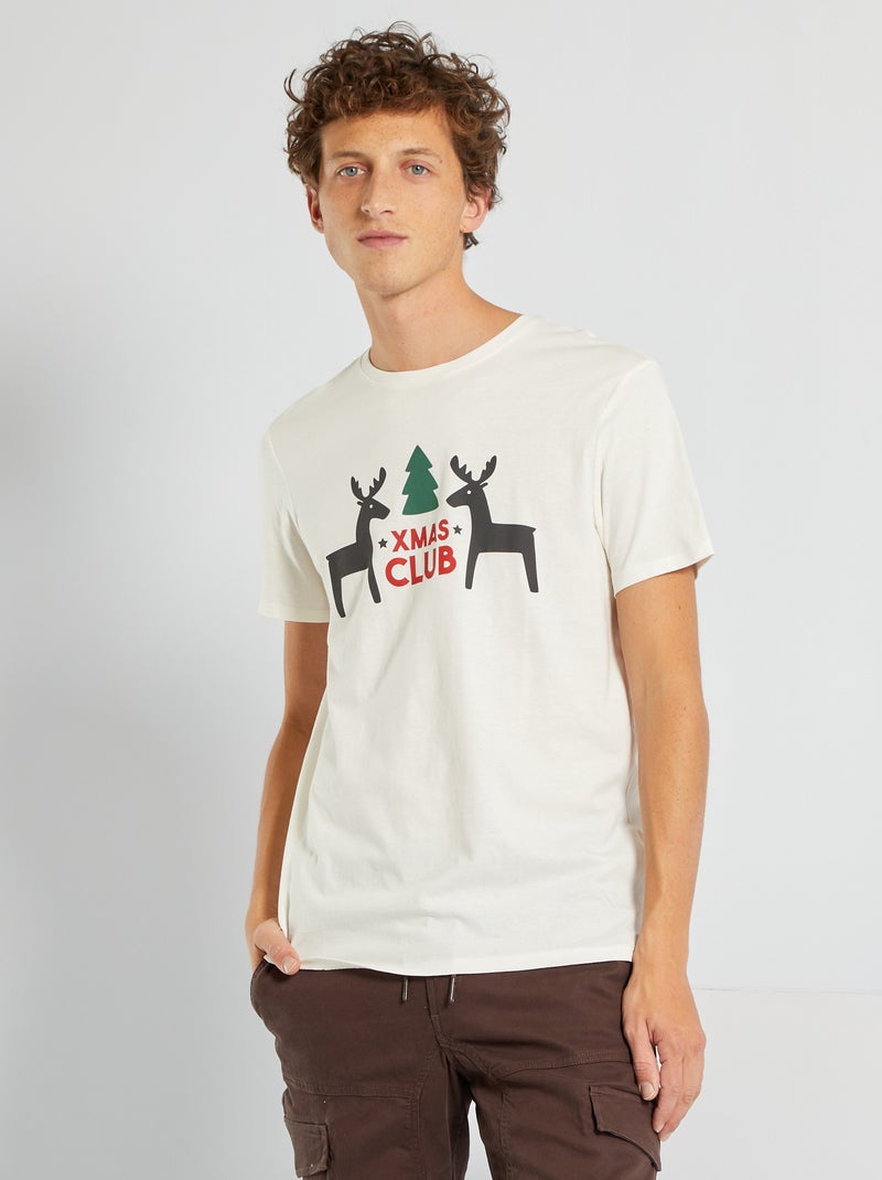 T-shirt de Natal BRANCO - Kiabi