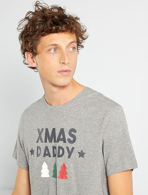 T-shirt de Natal                     CINZA 
