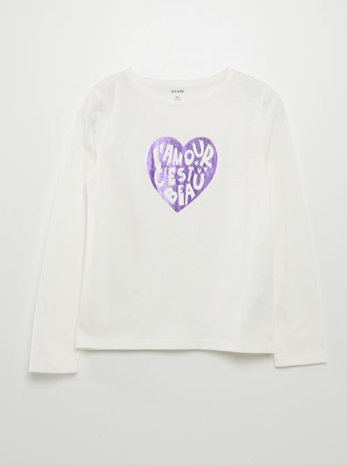 T-shirt de Natal com pompons - Kiabi