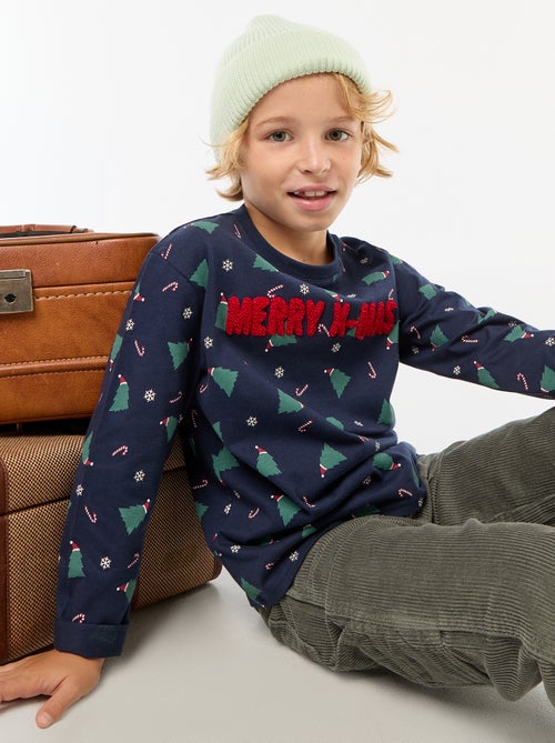 T-shirt de Natal de mangas compridas - Kiabi