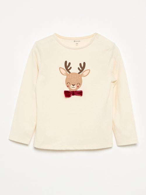 T-shirt de Natal de mangas compridas - Kiabi