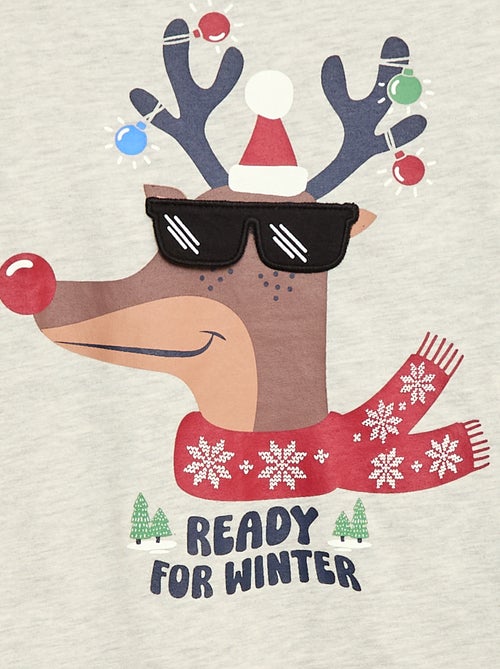 T-shirt de Natal de mangas compridas - Kiabi