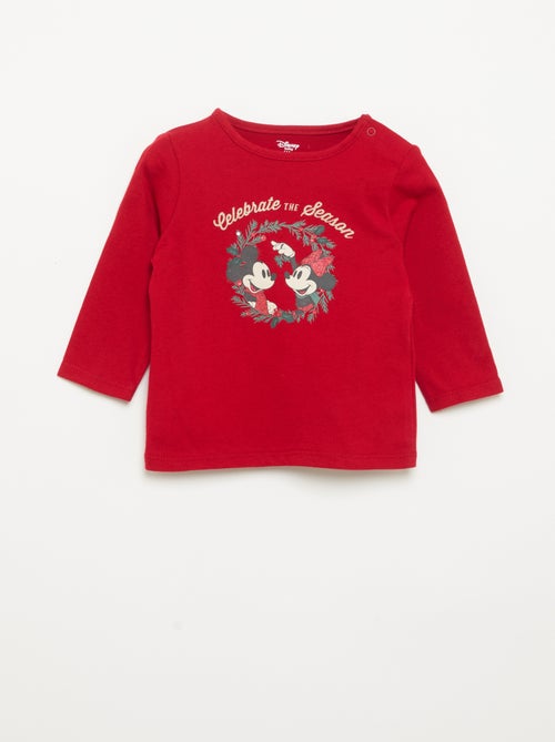 T-shirt de Natal de mangas compridas 'Minnie' - Kiabi