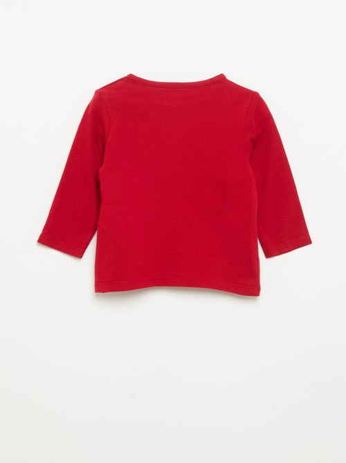 T-shirt de Natal de mangas compridas 'Minnie' - Kiabi