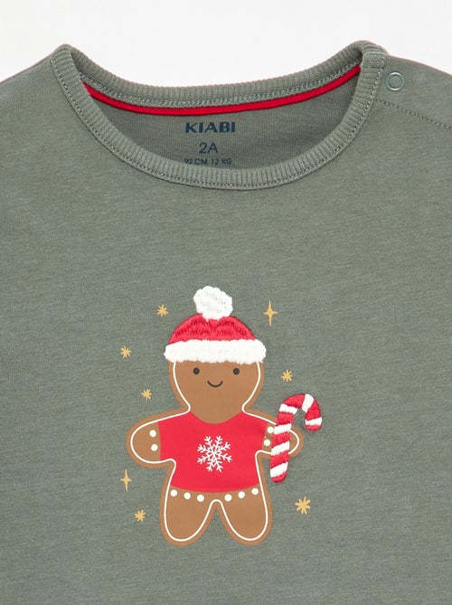 T-shirt de Natal de mangas compridas - Kiabi
